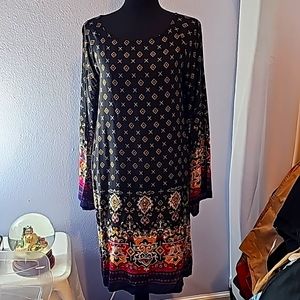 New NWT Risesun Dress w Bell Sleeves sz L